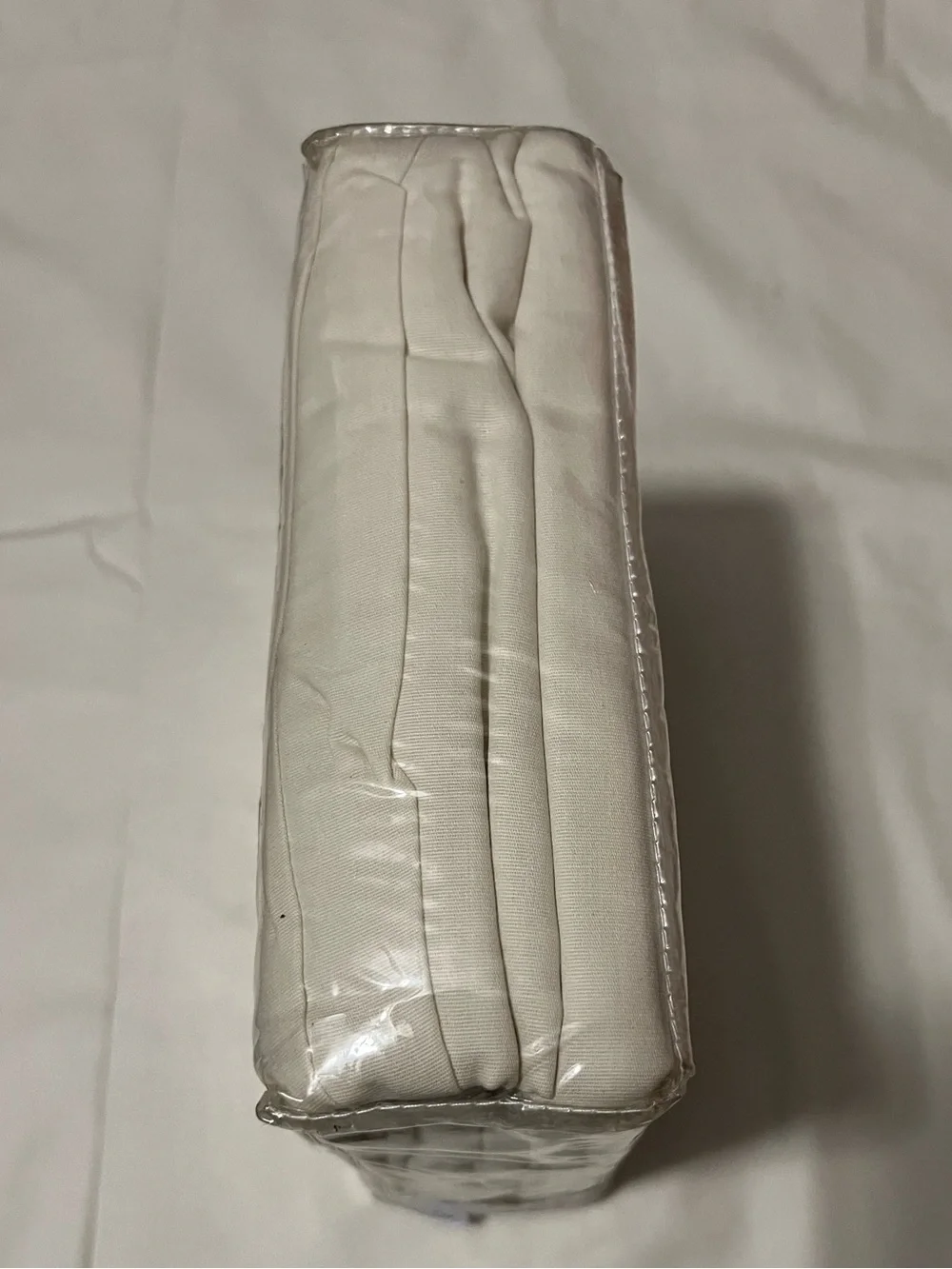Expressions Twin XL Solid Ivory Sheet Set